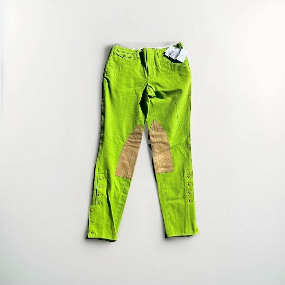 NWT Ralph Lauren Jodhpur Pants Equestrian Riding Lime Green Women Sz 6
